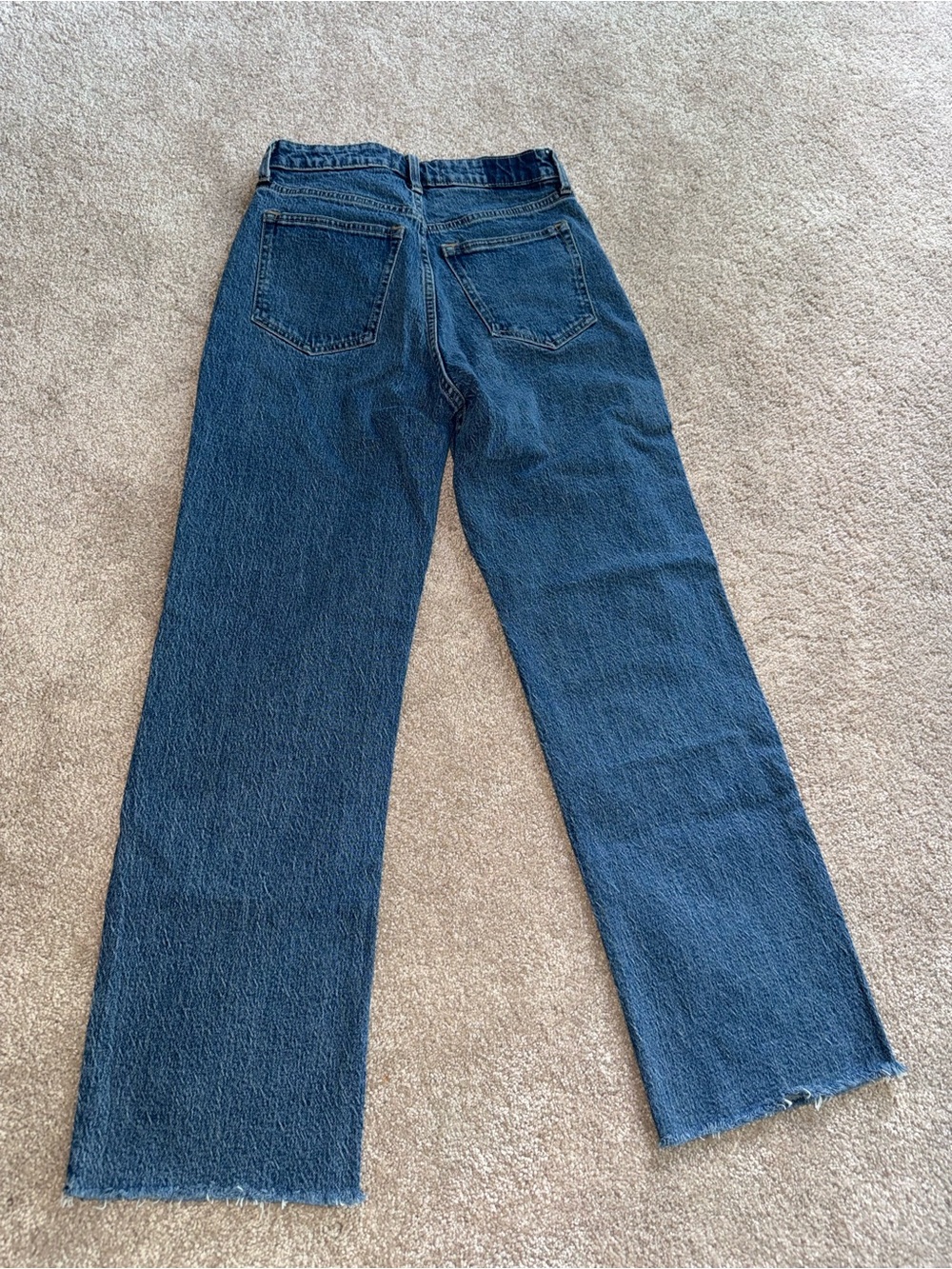 Abercrombie & Fitch Curve Love High Rise 90s Relaxed Raw Hem Jean - Picture 7 of 9